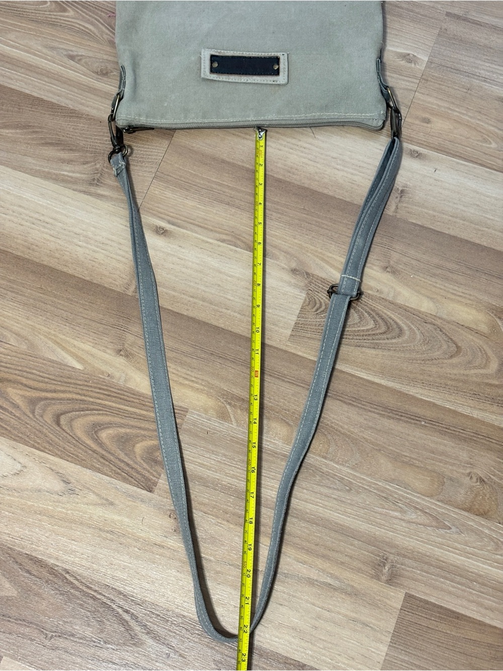 Vintage Addiction Recycled Military Tent Patchwork Crossbody Bag Boho - Picture 9 of 16